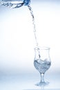 Pour water isolated Royalty Free Stock Photo