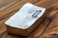 Poured Silver bar