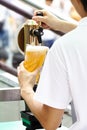 POURING BEER