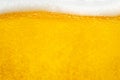 Pouring beer with bubble froth in glass for background and design Royalty Free Stock Photo