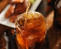 Pouring beer into glass Royalty Free Stock Photo