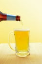 Pouring Beer into glass Royalty Free Stock Photo