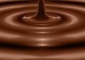 Pouring chocolate