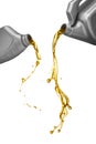 Pouring engine oil Royalty Free Stock Photo