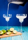 Pouring fresh frozen margarita Royalty Free Stock Photo