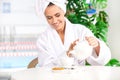 Pouring herbal tea. Royalty Free Stock Photo