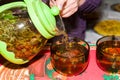 Pouring Herbal Tea Royalty Free Stock Photo