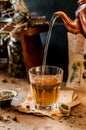 Pouring Herbal Tea Royalty Free Stock Photo