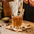 Pouring Herbal Tea Royalty Free Stock Photo