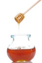 Pouring honey Royalty Free Stock Photo