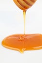 Pouring honey Royalty Free Stock Photo