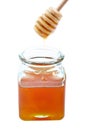 Pouring honey Royalty Free Stock Photo