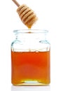 Pouring honey Royalty Free Stock Photo