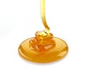 Pouring honey Royalty Free Stock Photo