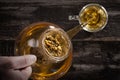 Pouring Hot Chamomile Tea Royalty Free Stock Photo