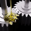 Pouring Lube on Gearwheels 3d Illustration Royalty Free Stock Photo