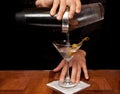 Pouring a Martini