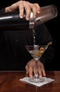 Pouring a Martini