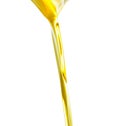 Pouring oil or golden liquid. Royalty Free Stock Photo