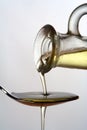 pouring olive oil Royalty Free Stock Photo