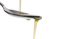 Pouring olive oil liquid Royalty Free Stock Photo