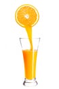 Pouring orange juice Royalty Free Stock Photo