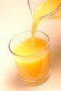 Pouring Orange Juice in Glass