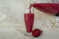 Pouring Otaheite Apple Smoothie