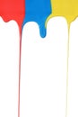 Pouring primary colors