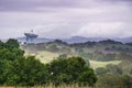 Pouring rain in the hills around the Stanford Dish, Palo Alto, California