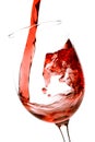 Pouring red wine Royalty Free Stock Photo