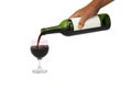 Pouring red wine into glass Royalty Free Stock Photo