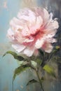 Pouring Turner's Peonies: A Small Gallery of Soft, Pink Flowers with Blue Backgrounds