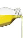 Pouring vegetable oil or syrup