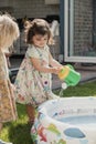 Pouring Water into the Pool