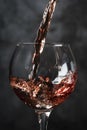 Pouring wine into glass. High quality and resolution beautiful photo concept Royalty Free Stock Photo