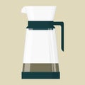 pourover coffee maker. Vector illustration decorative design Royalty Free Stock Photo