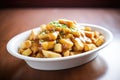 poutine with cheese curds and gravy