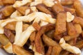 Poutine quebec meal with french fries Royalty Free Stock Photo