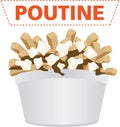 Poutine quebec meal illustration vector