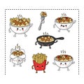 Poutine Vector Illustration with French Fries, Cheese Curds, and Gravy 6 Royalty Free Stock Photo