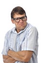 Pouty nerd Royalty Free Stock Photo