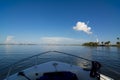 POV boat heading to ocean Royalty Free Stock Photo