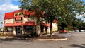 POV Driving Cook Out fast food restaurant exterior front