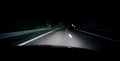 POV Driving fast on French highway autoroute Royalty Free Stock Photo