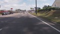 POV driving Washington Road in Augusta Georgia Applebees Krystal Burgers fast food