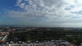 Flying over Telde neighbourhood in Gran Canaria, Spain