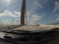 POV going over bridge