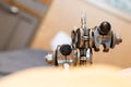 Pov view of external fixation device on pelvic Royalty Free Stock Photo