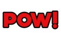 Pow comic words isolated icon Royalty Free Stock Photo